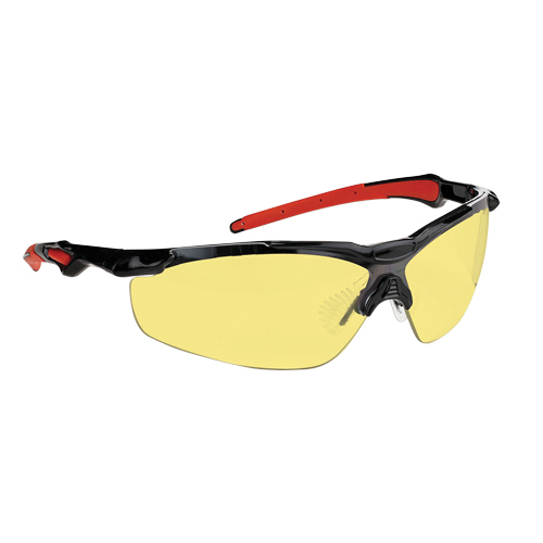 Dynamic Hawk Series Safety Glasses, Amber Lens, Anti-Fog, ANSI Z87+/Meets/Exceeds CSA Z94.3 OSI Industrial Sales