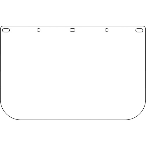 Dynamic Die Cut Faceshield Visor, PETG, Clear Tint OSI Industrial Sales