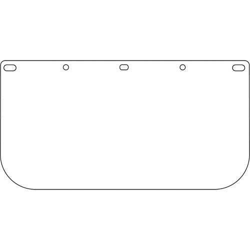 Dynamic Faceshield Visor Window, PETG, Clear Tint OSI Industrial Sales