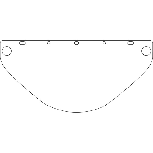 Visi&egrave;re d&eacute;coup&eacute;e &agrave; l'emporte-pi&egrave;ce Dynamic, PETG, Teinte Transparent OSI Industrial Sales