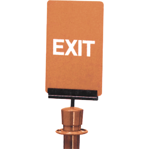 "Exit" Crowd Control Sign, 11" x 7", Plastic, English OSI Industrial Sales
