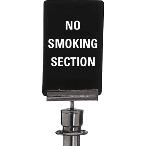 "No Smoking" Crowd Control Sign, 11" x 7", Plastic, English OSI Industrial Sales