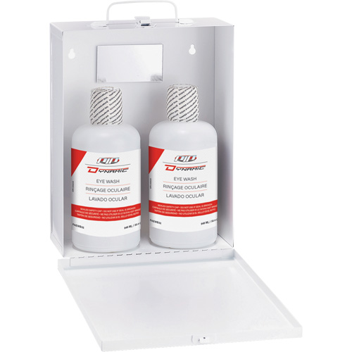 Dynamic Eyewash Station with Isotonic Solution, Double OSI Industrial Sales