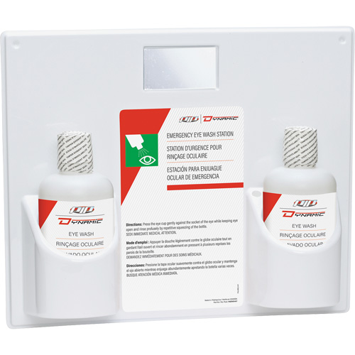 Dynamic Eyewash Station with Isotonic Solution, Double OSI Industrial Sales