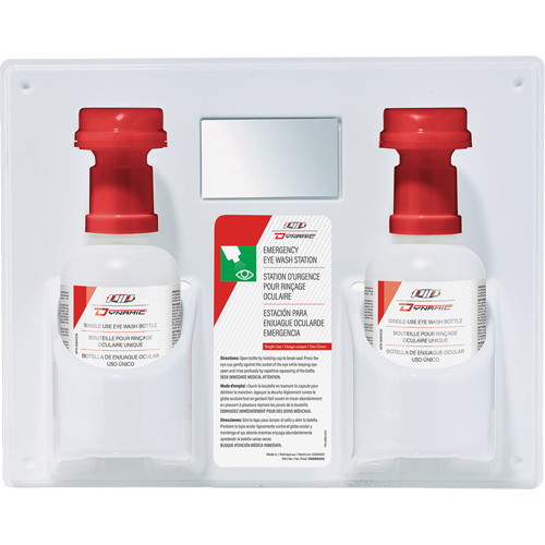 Douche oculaire &agrave; utilisation unique avec solution isotonique Dynamic, Double OSI Industrial Sales