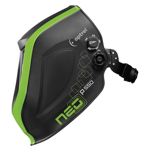 Masque de soudage P550, 3,94" lo x 1,97" la Champ de vision, Teinte 4/9 - 13, Noir/Vert OSI Industrial Sales