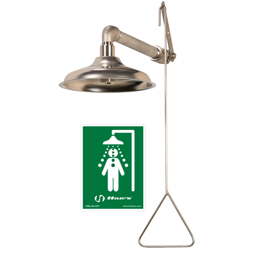 All Stainless Steel Drench Shower, Wall-Mount OSI Industrial Sales