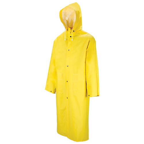 601 Tornado Long Rain Coat, Polyester/PVC, 2X-Large, Yellow OSI Industrial Sales