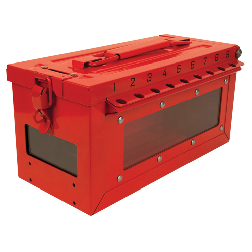 Petit boîtier verrouillable pour groupe, Rouge OSI Industrial Sales