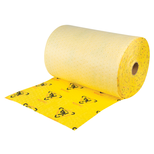 Premium Caution Rolls, Heavyweight, 150' L x 24" W, 37.6 gal. Absorbancy OSI Industrial Sales
