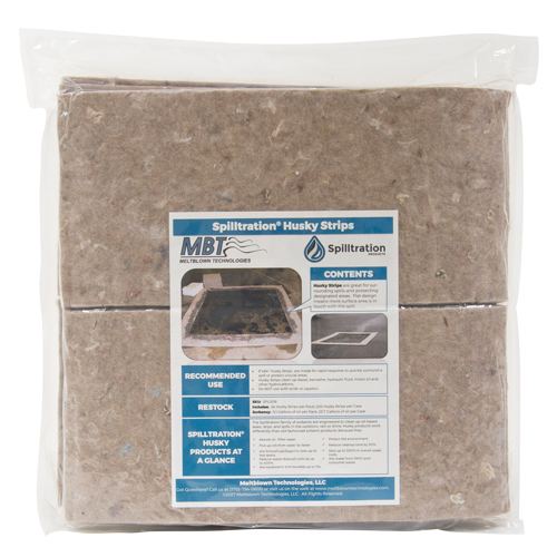 Bandes Husky Spilltration, Huile seulement, 64" x 8", 4 gal. d'absorption OSI Industrial Sales