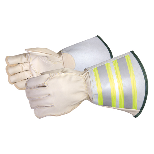 Gants de monteur de lignes de luxe Endura, Grand, Paume en Cuir de cheval OSI Industrial Sales