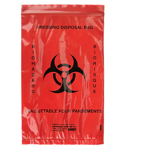 Sacs pour d&eacute;chets dangereux Dynamic, Biorisque, 9" lo x 6" la, 2,0 mils OSI Industrial Sales