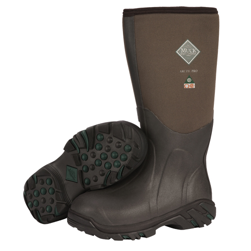 Arctic Pro Extreme Conditions Work Boot, Rubber, Steel Toe, Size 8, Puncture Resistant Sole OSI Industrial Sales
