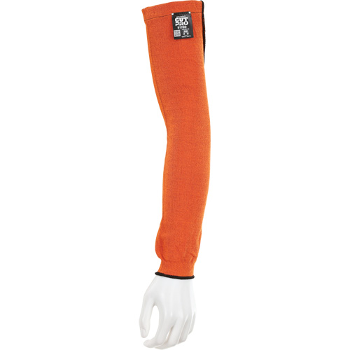 Manches Memphis avec trou pour le pouce, Kevlar, 18", ASTM ANSI niveau A5, Orange OSI Industrial Sales