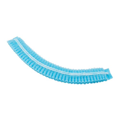 Pleated Bouffant Cap, Polypropylene, 21", Blue OSI Industrial Sales
