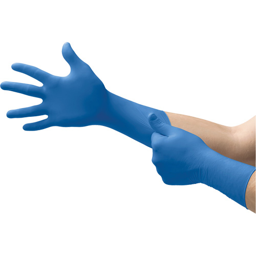 Microflex&reg; SafeGrip SG-375 Medical Exam Gloves, Small, Latex, 11-mil, Powder-Free, Blue, Class 2 OSI Industrial Sales