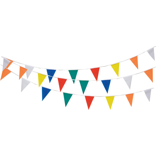 Pennant String, 60' L, Multicolour OSI Industrial Sales