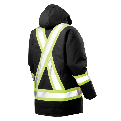 Parka de s&eacute;curit&eacute;, Noir, Grand OSI Industrial Sales