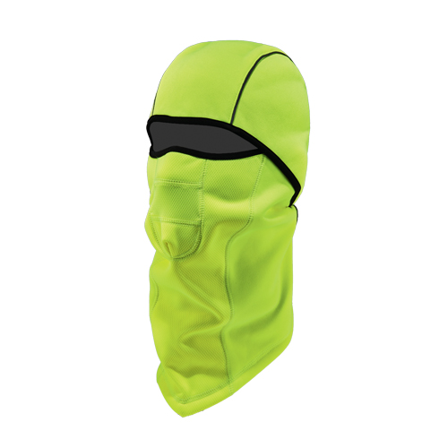 N-Ferno&reg; 6823 Wind-Proof Hinged Balaclava, Fleece, High-Visibility Lime Green OSI Industrial Sales