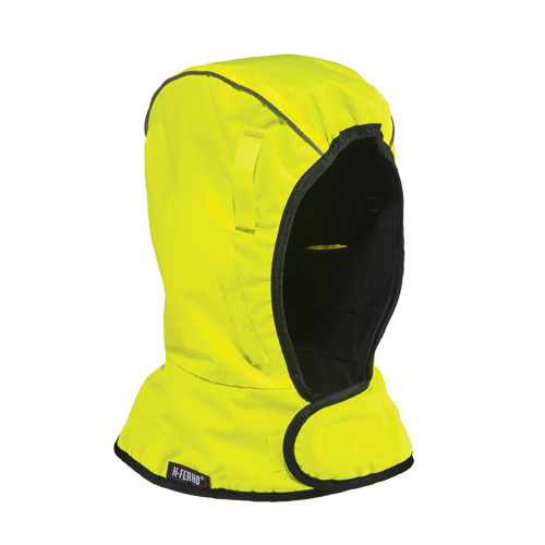 N-Ferno&reg; 6842 2 Layer Economy Winter Liner, Fleece Lining, One Size, High-Visibility Lime Green OSI Industrial Sales