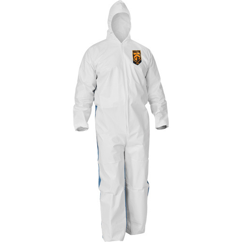 Combinaisons avec dos respirant Kleenguard A40, Grand, Bleu/Blanc, Microporeux/SMS OSI Industrial Sales
