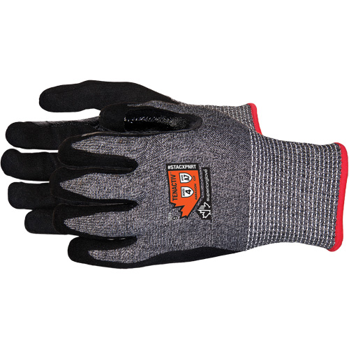 Composite-Knit Cut-Resistant Gloves, Size Large/9, 13 Gauge, Foam Nitrile Coated, Stainless Steel/HPPE/TenActiv Shell, ASTM ANSI Level A7 OSI Industrial Sales