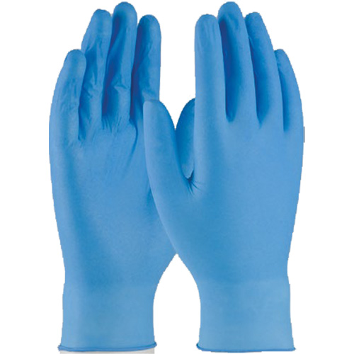 Gants jetables, Petit, Nitrile, 4 mils, Sans poudre, Bleu OSI Industrial Sales