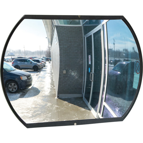 Miroir convexe rectangulaire/rond avec support, 20" h x 30" la, Int&eacute;rieur/Ext&eacute;rieur OSI Industrial Sales