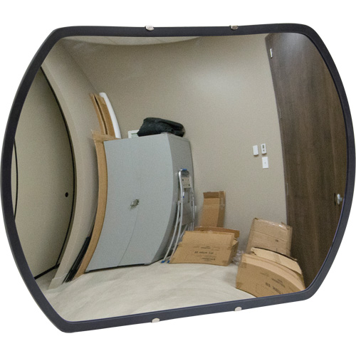 Roundtangular Convex Mirror with Bracket, 18" H x 26" W, Indoor/Outdoor OSI Industrial Sales