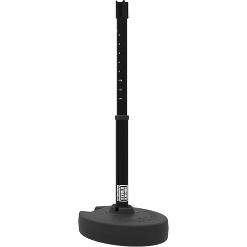 PLUS Barrier Post Set Receiver, 42" High, Black OSI Industrial Sales