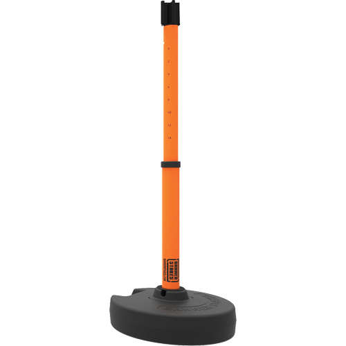 PLUS Barrier Post Set Receiver, 42" High, Orange OSI Industrial Sales