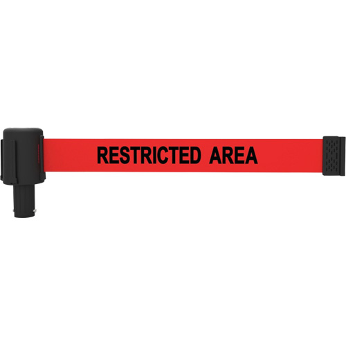 Cassette de banni&egrave;re PLUS, Restricted Area, 15', Ruban Rouge OSI Industrial Sales