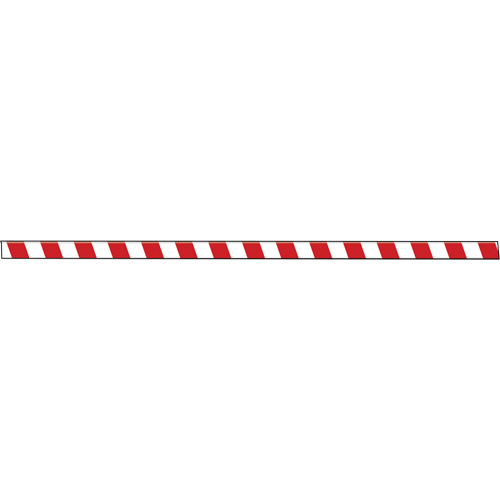 Tough-Mark Heavy-Duty Floor Marking, Rectangle, 48" L x 3" W, Red and White, Polyethylene OSI Industrial Sales
