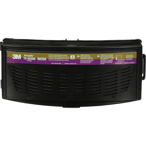 Versaflo Multi-Gas/HE Cartridge, Ammonia/Chlorine Dioxide/Chlorine Gas/Hydrogen Chloride/Hydrogen Fluoride/Mercury/Methylamine/Organic Vapour/Particulates/SO2 Sulfur Dioxide, Pack of 1 OSI Industrial Sales