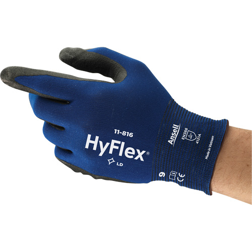 Gants HyFlex 11-816, 6, R&ecirc;vetement Mousse de nitrile, Calibre 18, Enveloppe en Nylon/Spand OSI Industrial Sales