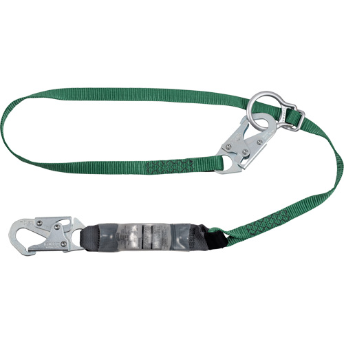 V-Series Lanyard, 4', Snap Hook Center, Snap Hook Leg Ends, Polyester OSI Industrial Sales