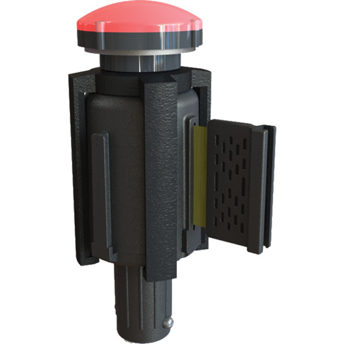 PLUS Barrier System Strobe Light Bracket & Red Strobe Light, Black OSI Industrial Sales