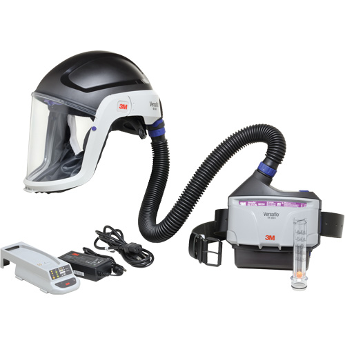 Versaflo Heavy Industry PAPR Kit, Headcover & Faceshield, Lithium-Ion Battery OSI Industrial Sales