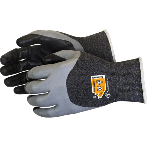 Gants &agrave; double trempage r&eacute;sistants aux coupures, Taille 5, Calibre 18, Rev&ecirc;tement Mousse de nitrile, Enveloppe en TenActiv, ASTM ANSI niveau A4 OSI Industrial Sales