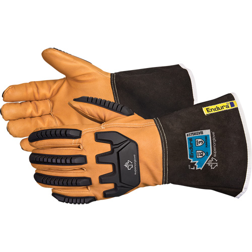 Endura&reg; Anti-Impact Driver's Gloves, Small, Grain Goatskin Palm, Kevlar&reg; Inner Lining OSI Industrial Sales
