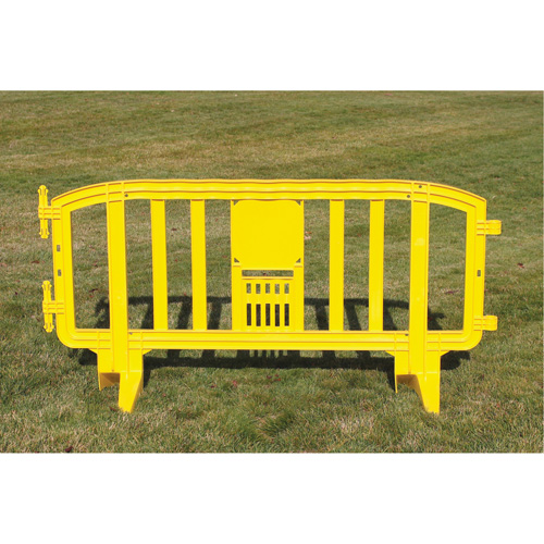 Barricade Movit, Emboîtables, 78" lo x 39" h, Jaune OSI Industrial Sales