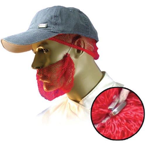 Filets &agrave; barbe jetables, Polypropyl&egrave;ne, Rouge OSI Industrial Sales