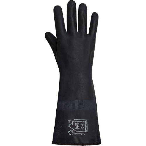 SolvStop Heady-Duty Chemical & Heat-Resistant Gloves, Neoprene, 8, Protects Up To 392° F (200° C) OSI Industrial Sales