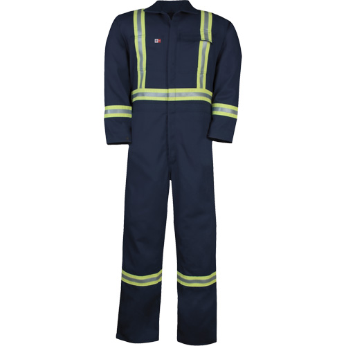Westex UltraSoft&reg; Unlined Coveralls, Size Large (Tall), Navy Blue, 12.4 cal/cm2 OSI Industrial Sales