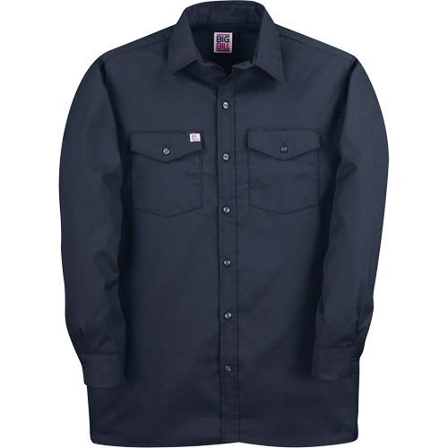 Chemise de travail &agrave; manches longues en tissu crois&eacute;, Hommes, Moyen (grande taille), Bleu marine OSI Industrial Sales