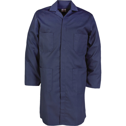 Sarrau de laboratoire, Poly-coton, 32, Bleu marine OSI Industrial Sales