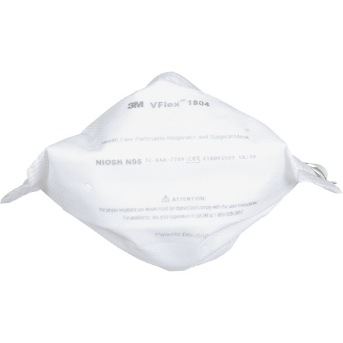 Respirateur et masque chirurgical VFlex contre les particules en sant&eacute;, N95, Certifi&eacute; NIOSH OSI Industrial Sales
