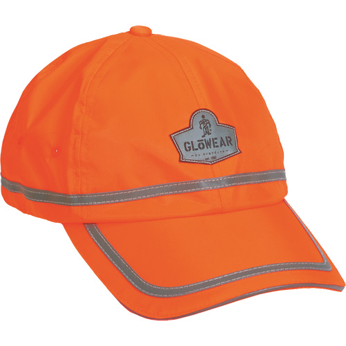 GloWear&reg; 8930 High Visibility Baseball Cap, High Visibility Orange, Polyester OSI Industrial Sales