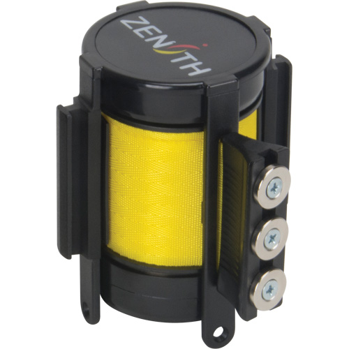 Magnetic Tape Cassette for Build-Your-Own Crowd Control Barrier, 12', Yellow Tape OSI Industrial Sales